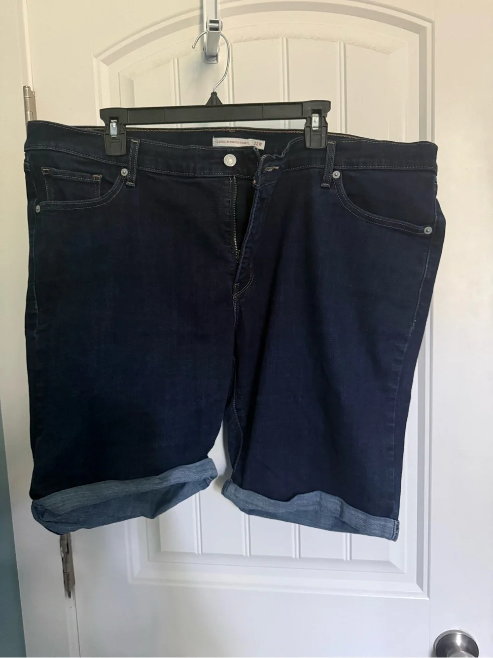 Women’s Dark Blue Denim Bermuda Shorts Levi’s